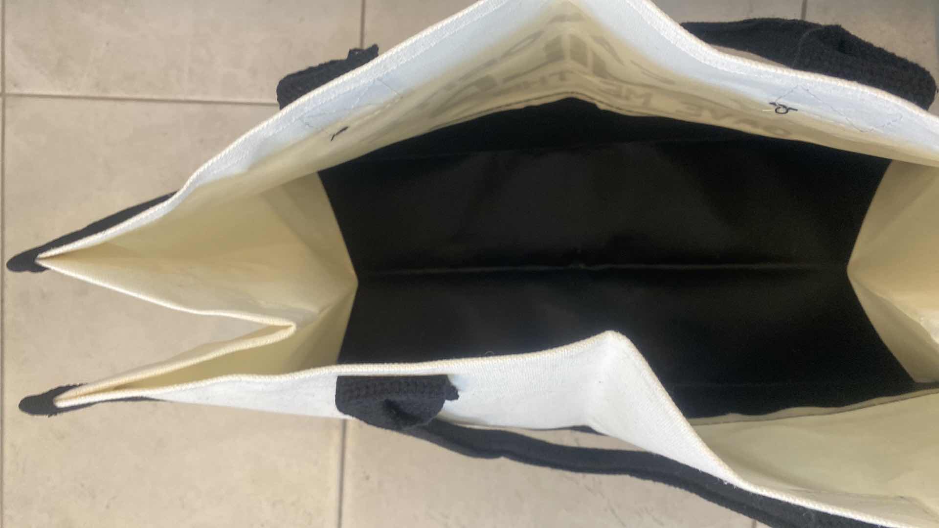 Photo 1 of NEW CANVAS TOTE - PRINTED ON ONE SIDE 17“ x 7“ H12 1/2” EXCLUDING HANDLES