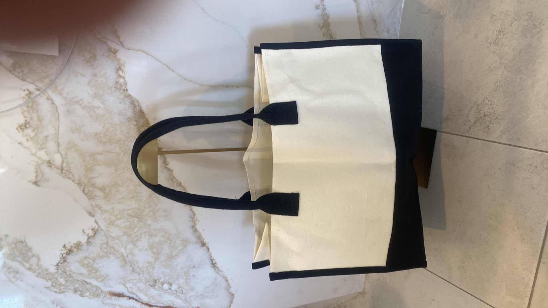 Photo 1 of NEW CANVAS TOTE - PRINTED ON ONE SIDE 17“ x 7“ H12 1/2” EXCLUDING HANDLES