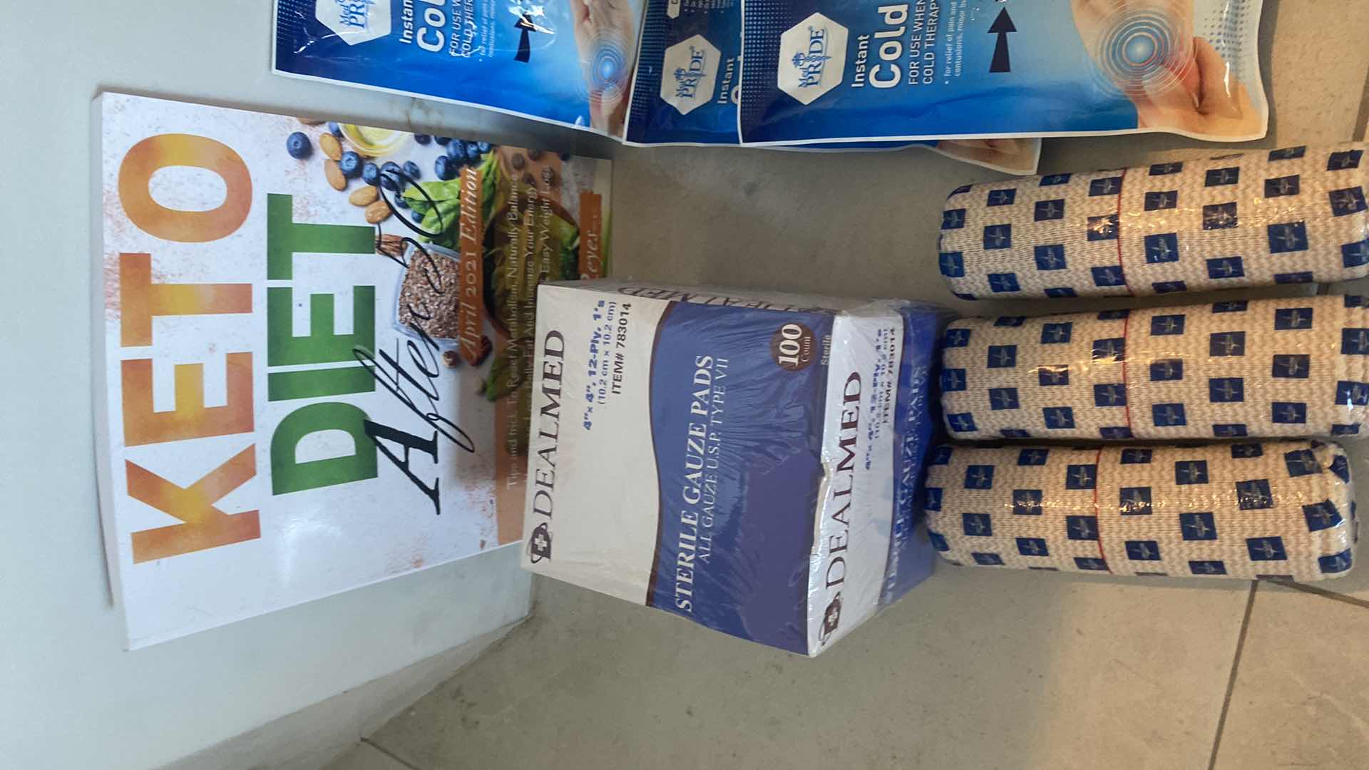 Photo 1 of FIRST AID ITEMS, DIET BOOKS & JEWELRY HOLDER