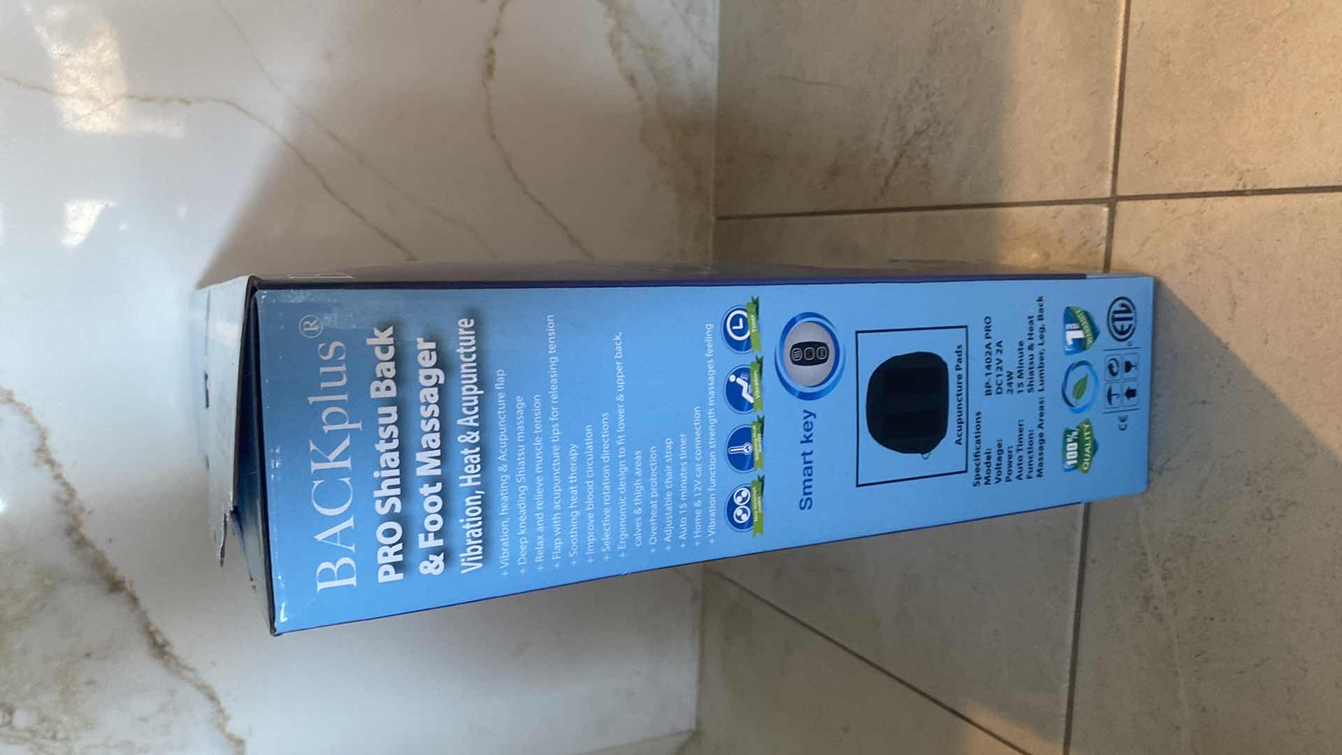 Photo 1 of BACK PLUS PRO SHIATSU & FOOT MASSAGER (USED ONCE)