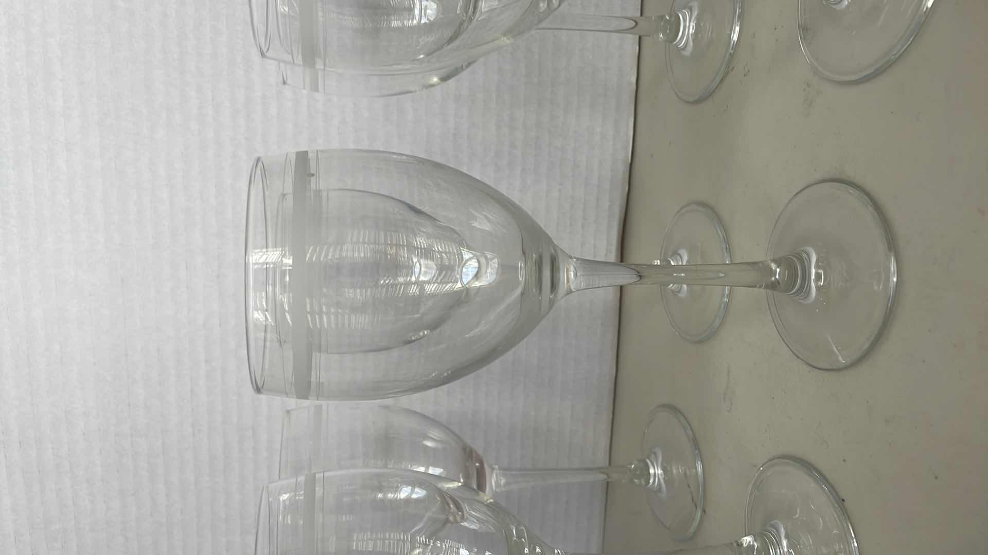 Photo 1 of 8 PIECE CRYSTAL WINE SET 8”