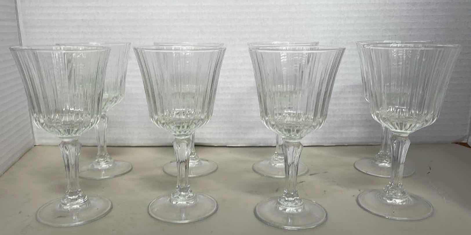 Photo 1 of 8 PIECE WINE GLASS SET 6”
