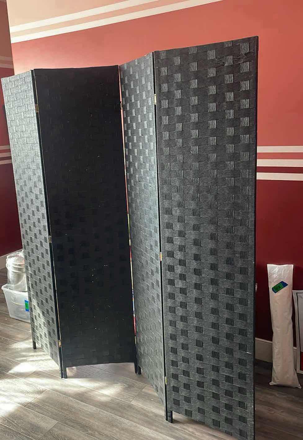 Photo 1 of 4 PANEL WOVEN ROOM DIVIDER 72”x1”xH70”