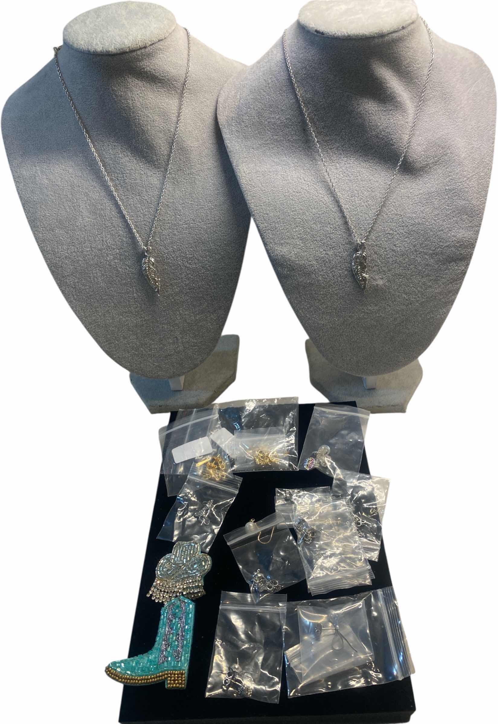 Photo 1 of FASHION JEWELRY ASSORTMENT- 2 NECKLACES & EARRINGS