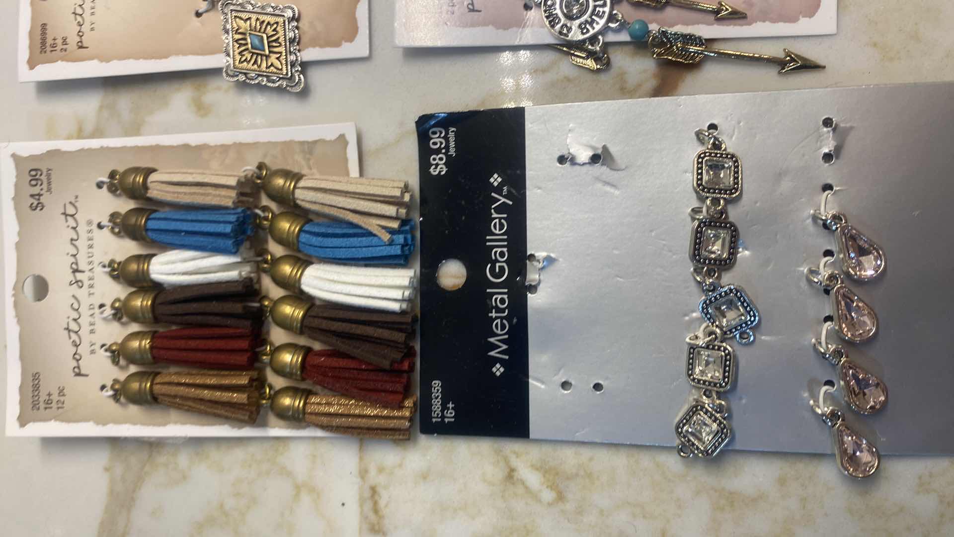 Photo 1 of NEW - 6 - CRAFT SUPPLIES - EARRINGS & BEADS