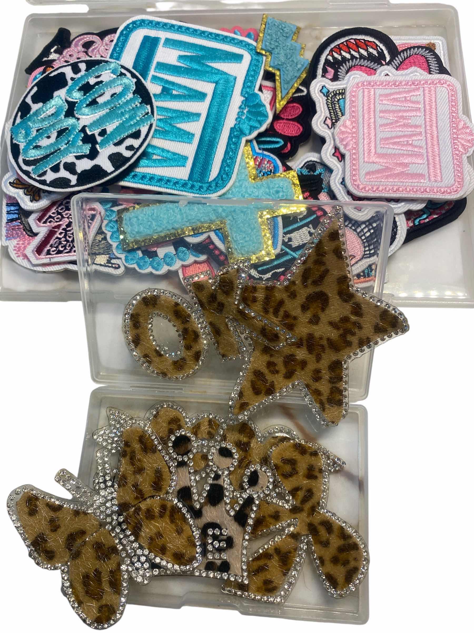 Photo 1 of CRAFT SUPPLIES - WESTERN PATCHES & LEOPARD PRINT PATCHES