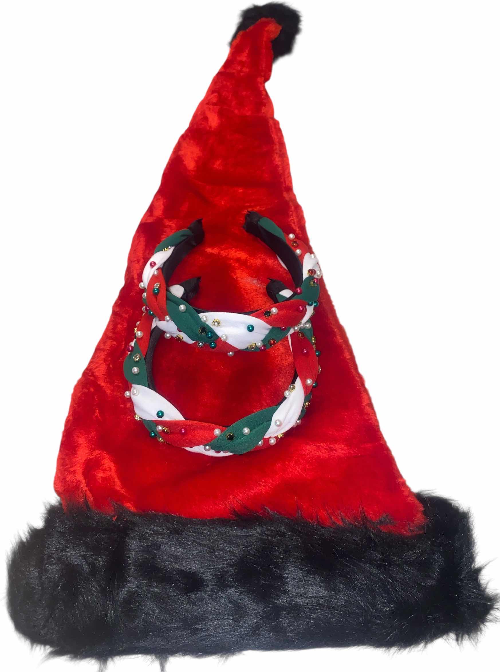 Photo 1 of NEW - SANTA HAT WITH 2 HOLIDAY HEAD BANDS