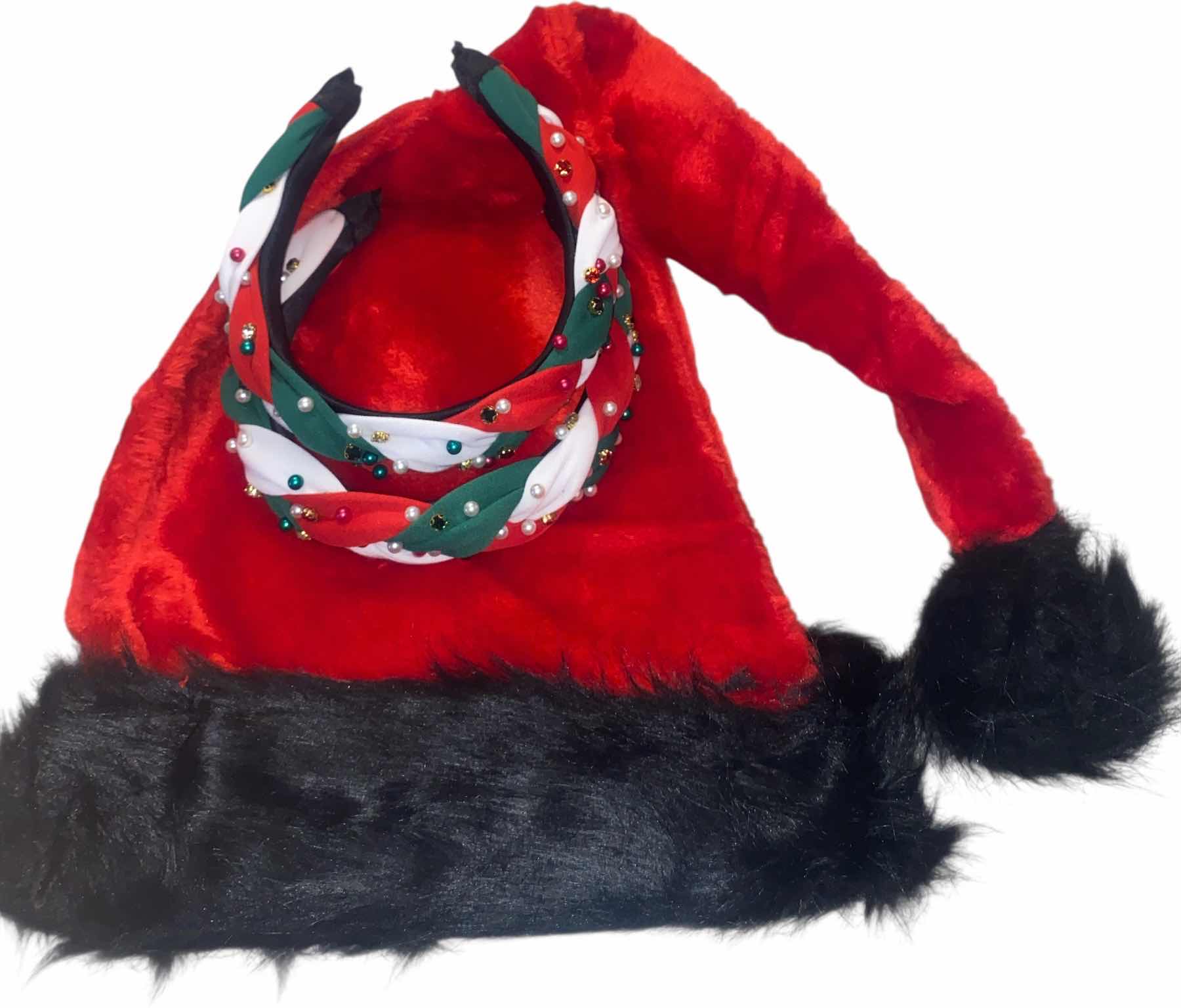 Photo 1 of NEW - SANTA HAT WITH 2 HOLIDAY HEAD BANDS