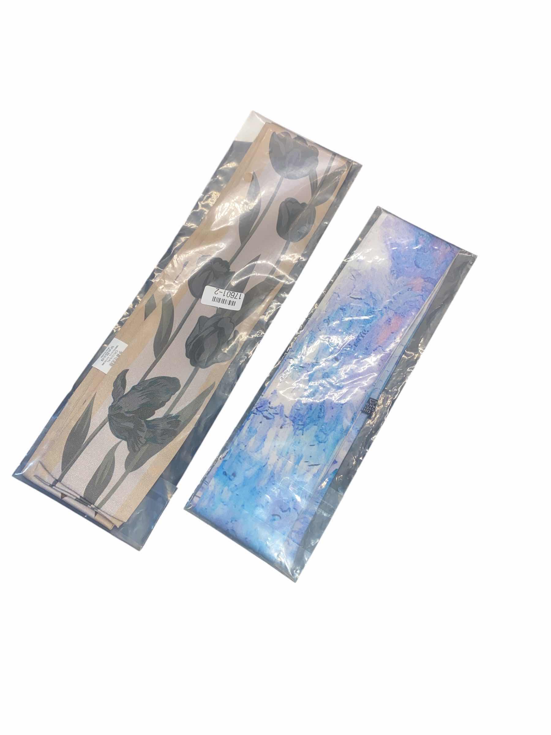 Photo 1 of NEW - 2 HAIR TIES/HEAD WRAP/ SCARFS WITH BLACK REUSABLE NYLON BAG