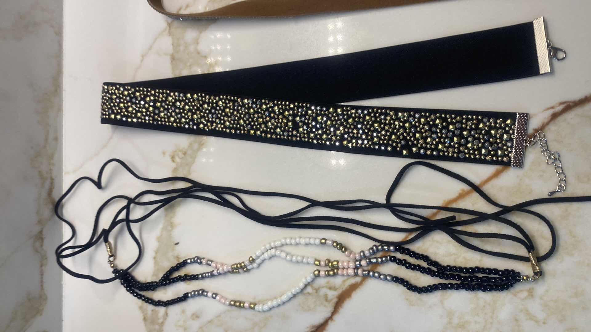 Photo 1 of NEW - 7 HAT BANDS IN REUSABLE BLACK NYLON BAG