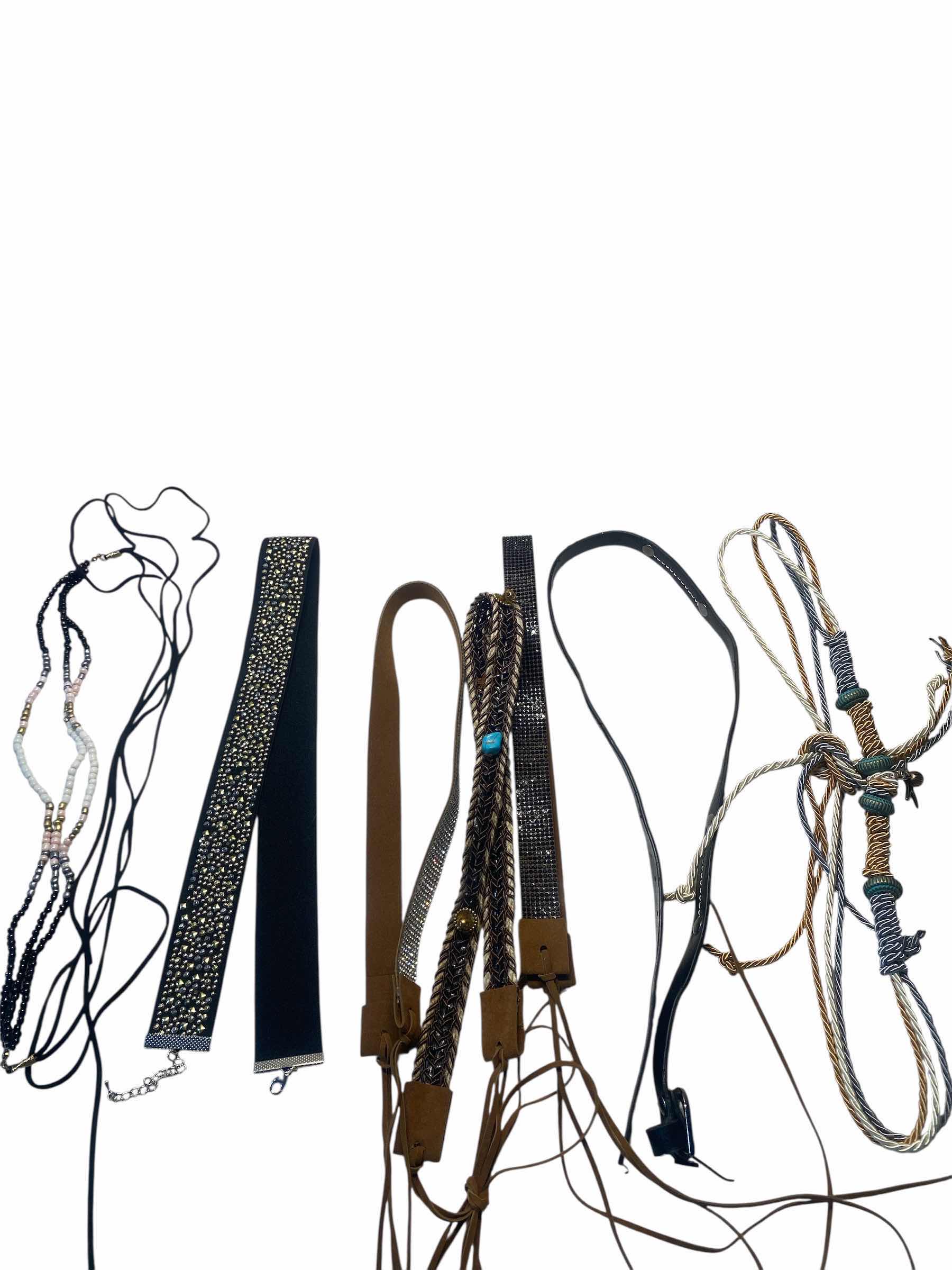 Photo 1 of NEW - 7 HAT BANDS IN REUSABLE BLACK NYLON BAG