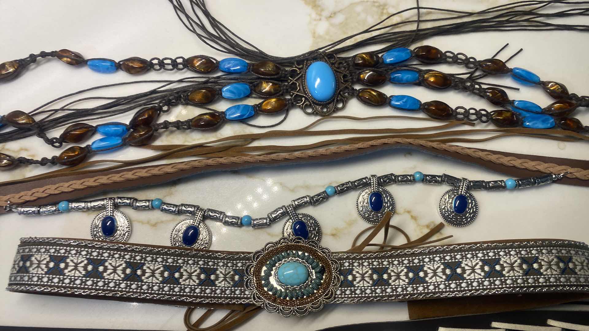 Photo 1 of NEW - 7 HAT BANDS IN REUSABLE BLACK NYLON BAG