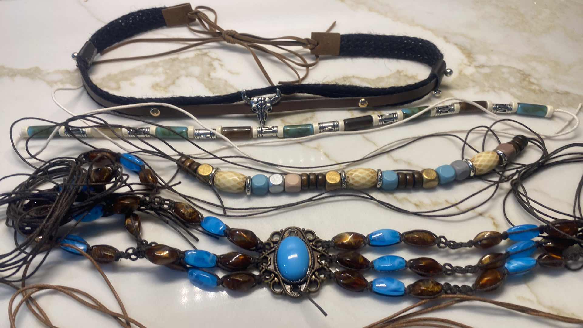 Photo 1 of NEW - 7 HAT BANDS IN REUSABLE BLACK NYLON BAG