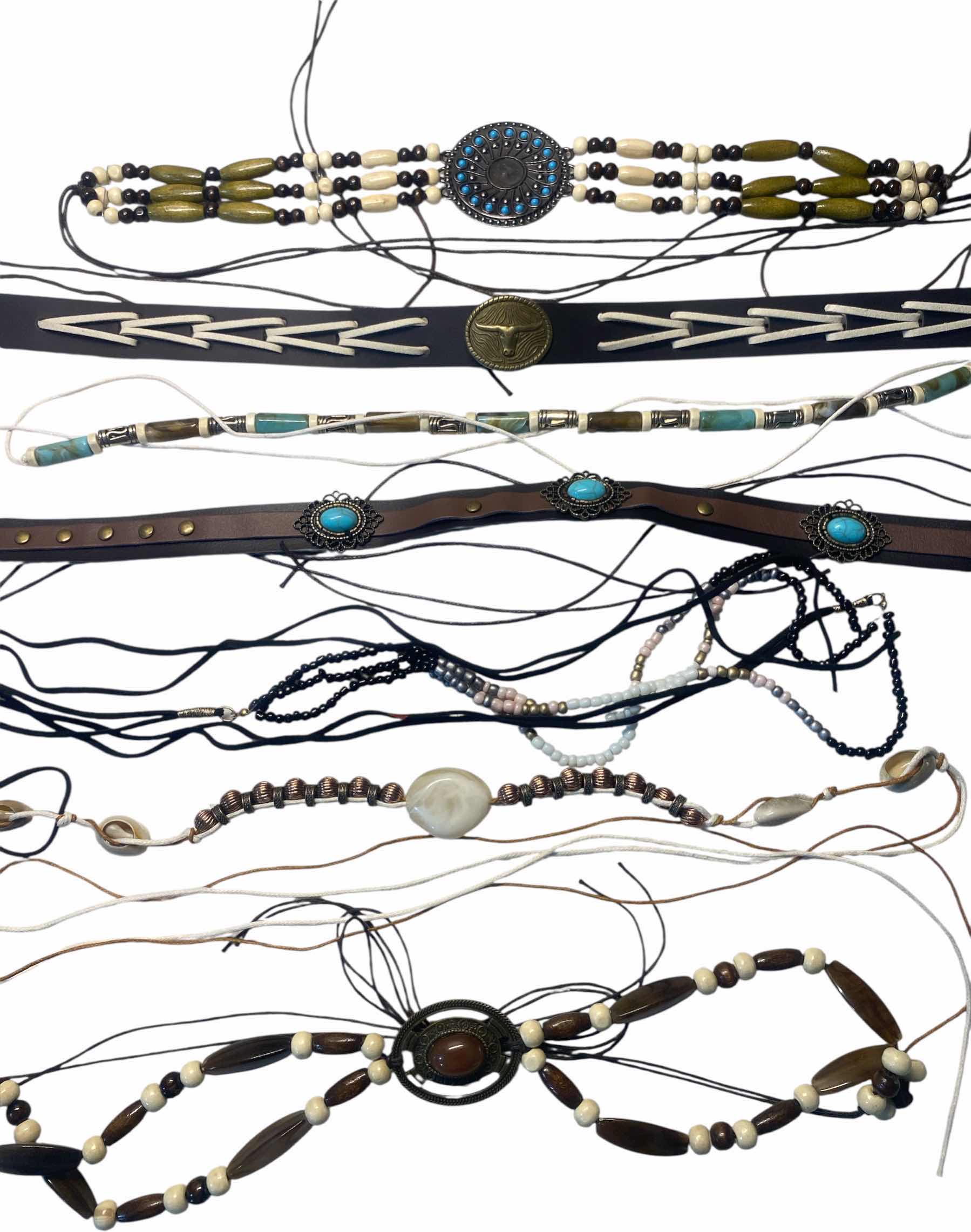 Photo 1 of NEW - 7 HAT BANDS IN REUSABLE BLACK NYLON BAG