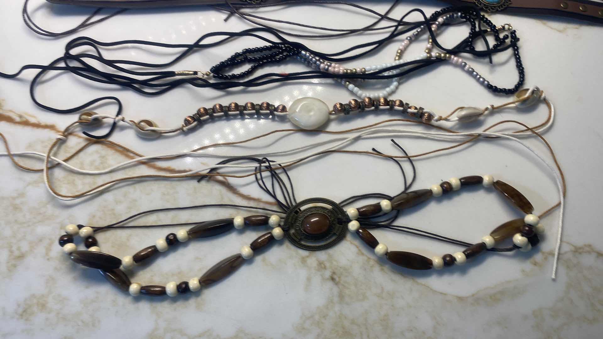 Photo 1 of NEW - 7 HAT BANDS IN REUSABLE BLACK NYLON BAG