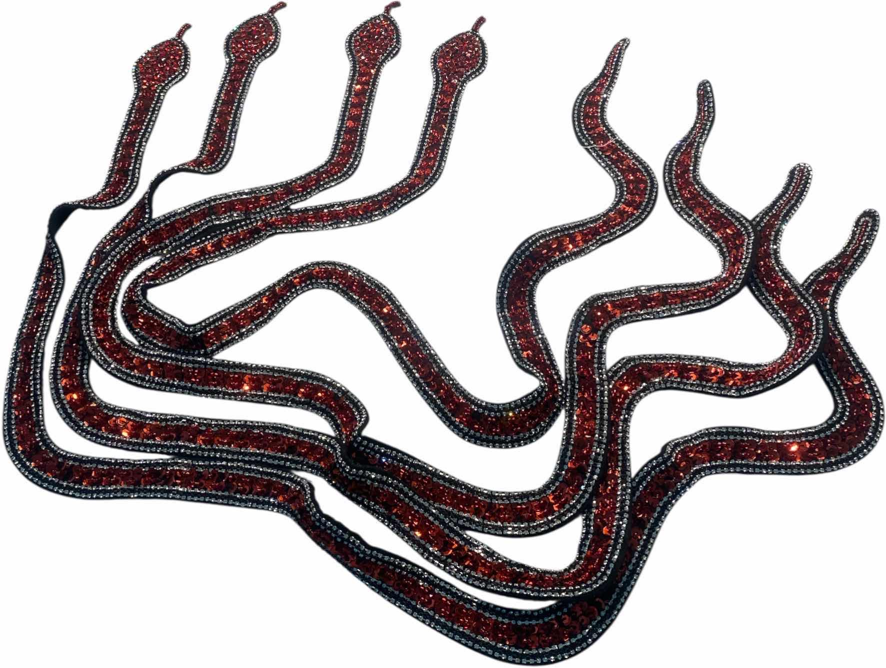 Photo 1 of NEW - 4 - SNAKE SEQUIN APPLIQUÉS 42”