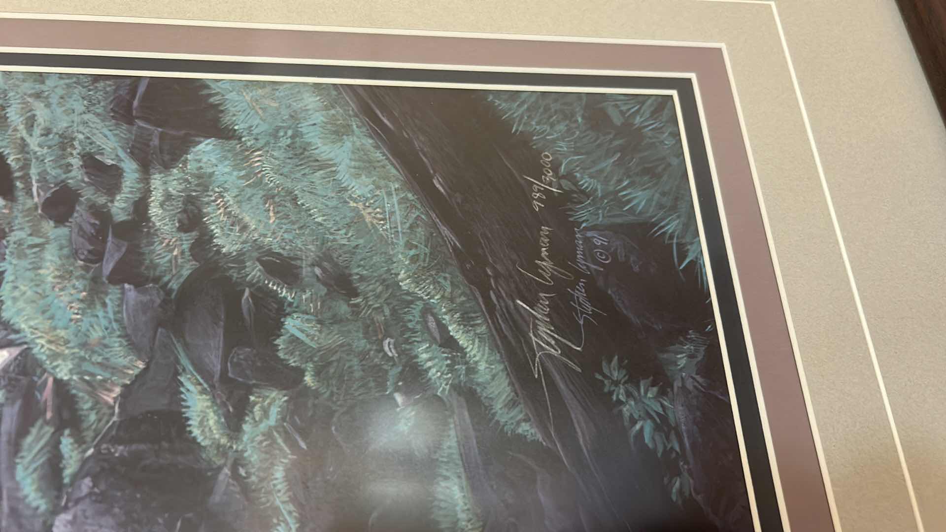 Photo 3 of FRAMED, “DANCE OF WATER AND LIGHT” SIGNED AND NUMBERED ARTWORK BY STEPHEN LYMAN 27” x H40” (LISTED FOR $395 ON EBAY)