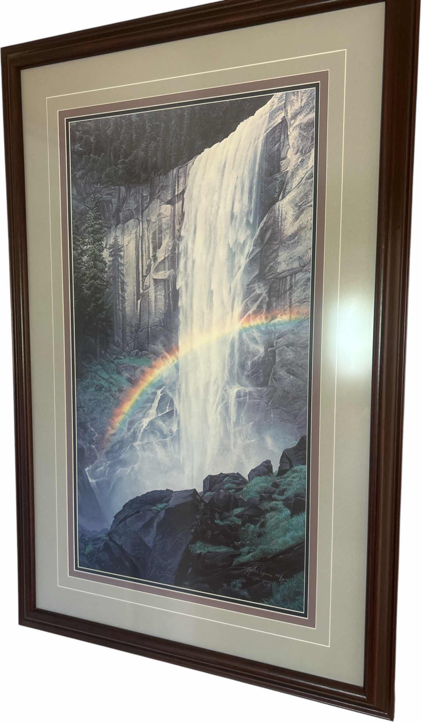 Photo 1 of FRAMED, “DANCE OF WATER AND LIGHT” SIGNED AND NUMBERED ARTWORK BY STEPHEN LYMAN 27” x H40” (LISTED FOR $395 ON EBAY)