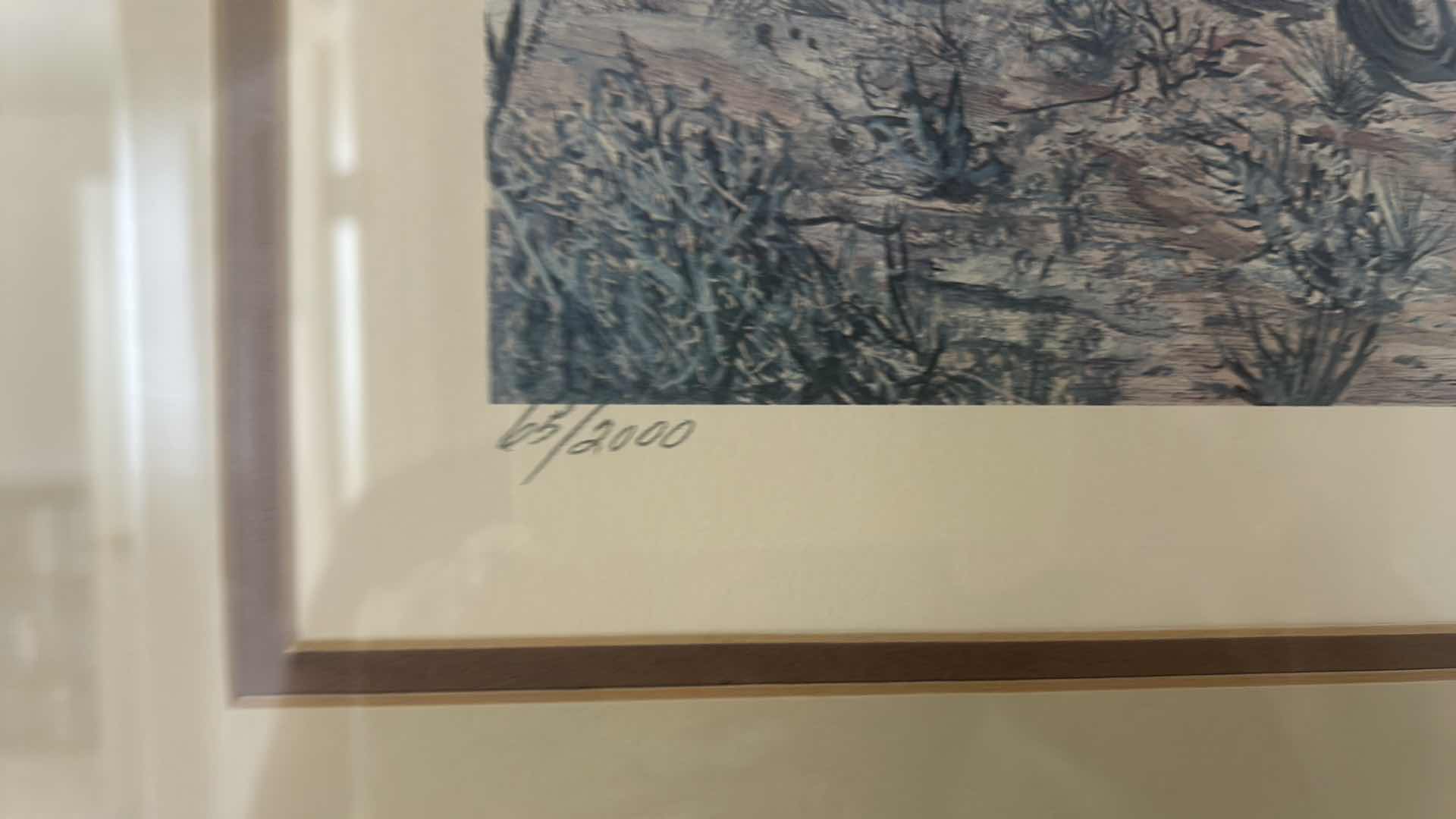 Photo 1 of FRAMED, “AFTER THE LITTLE BIG HORN BATTLE, SIGNED AND NUMBERED BY JOANNE BIRD ARTWORK 23” x H19” (ESTIMATED VALUE TO BE BETWEEN $250 AND $450)