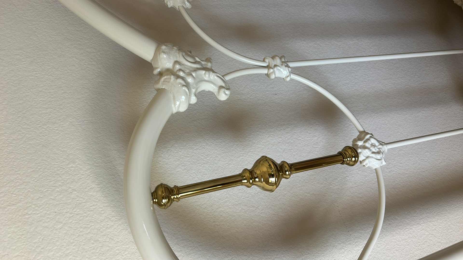 Photo 1 of PAINTED METAL KING HEADBOARD AND FOOTBOARD 76” x 58”