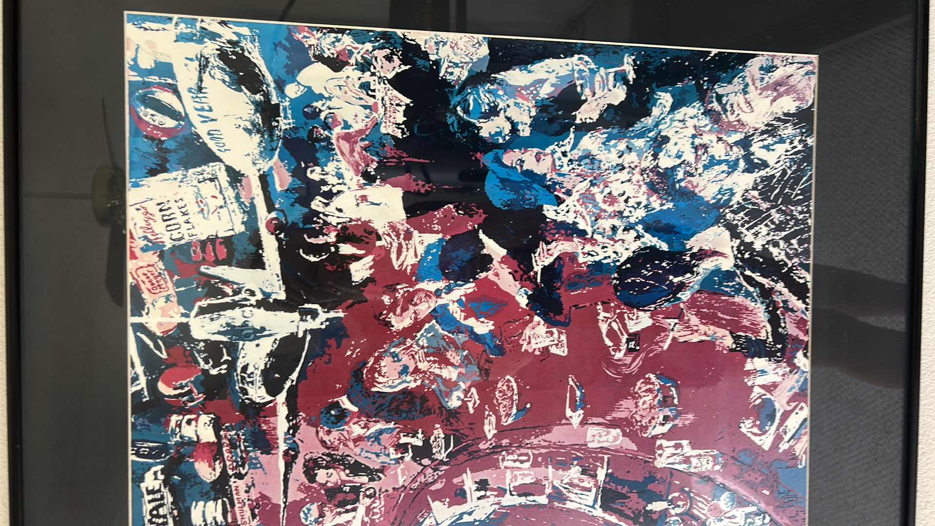 Photo 1 of FRAMED RARE LEROY NEIMAN "BAR AT 21” SIGNED PRINT ARTWORK -  40” x H30 1/2” (LISTED FOR $1500 ON EBAY)