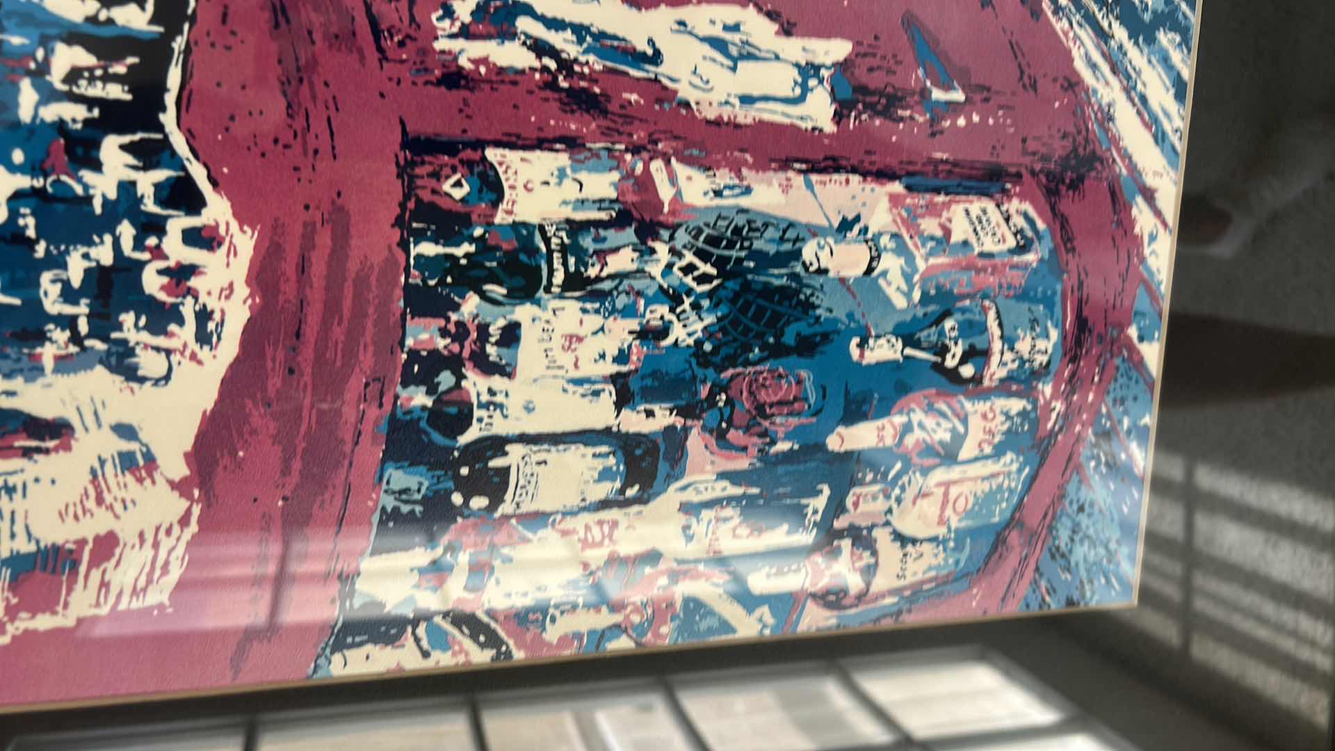 Photo 1 of FRAMED RARE LEROY NEIMAN "BAR AT 21” SIGNED PRINT ARTWORK -  40” x H30 1/2” (LISTED FOR $1500 ON EBAY)