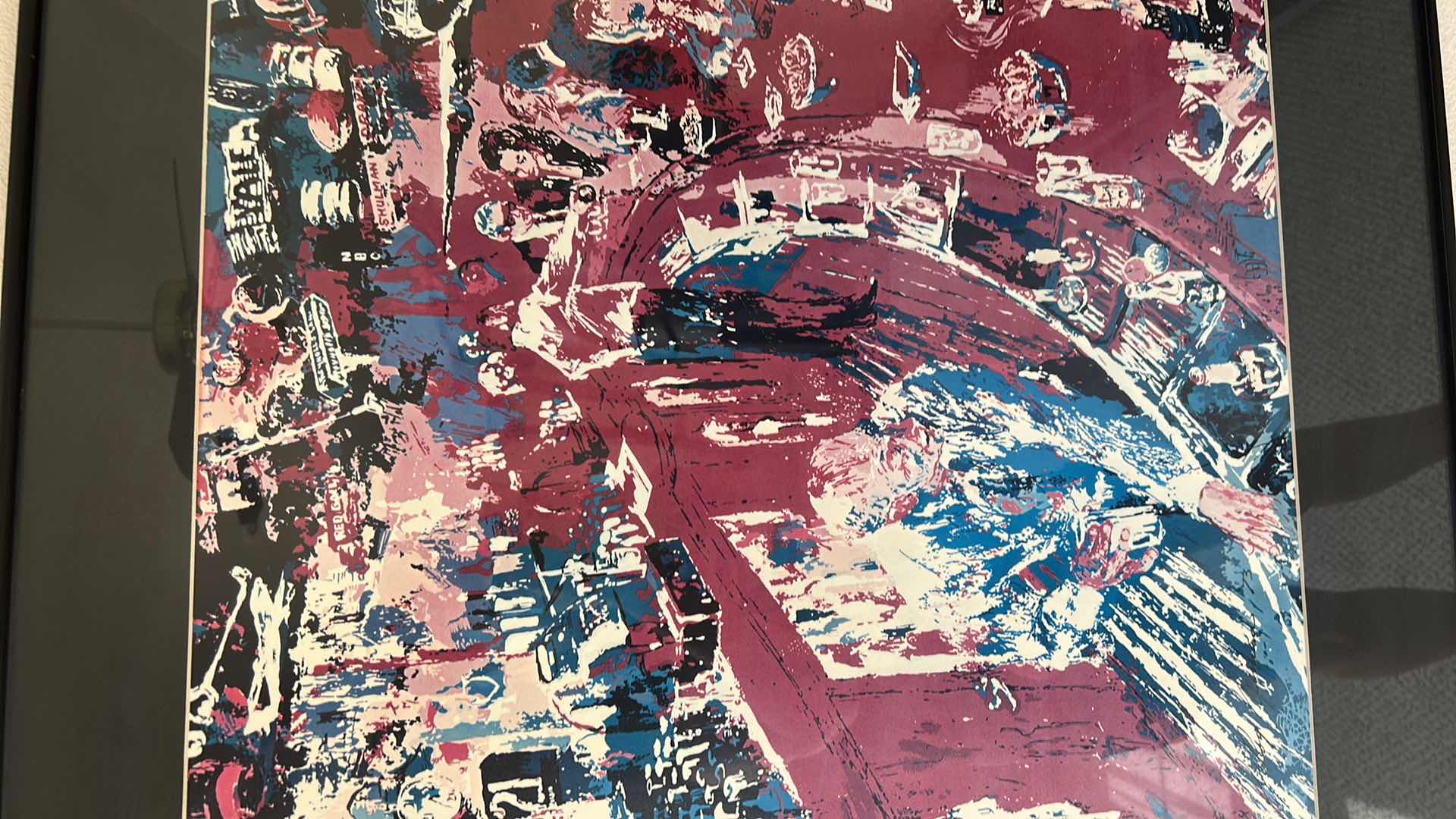 Photo 1 of FRAMED RARE LEROY NEIMAN "BAR AT 21” SIGNED PRINT ARTWORK -  40” x H30 1/2” (LISTED FOR $1500 ON EBAY)
