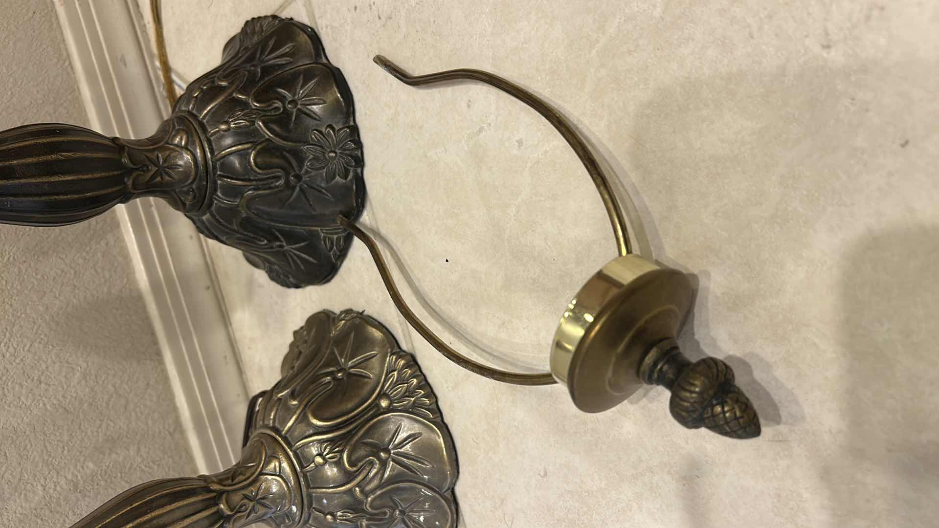 Photo 1 of 2 METAL TABLE LAMPS H16”