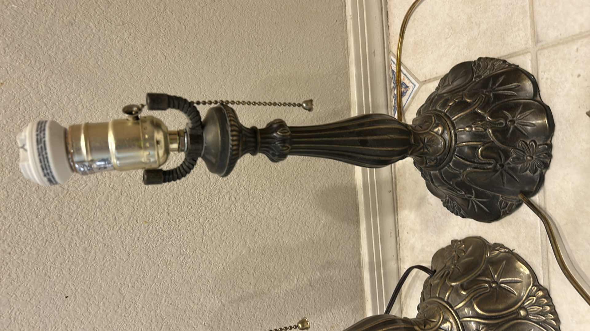 Photo 1 of 2 METAL TABLE LAMPS H16”