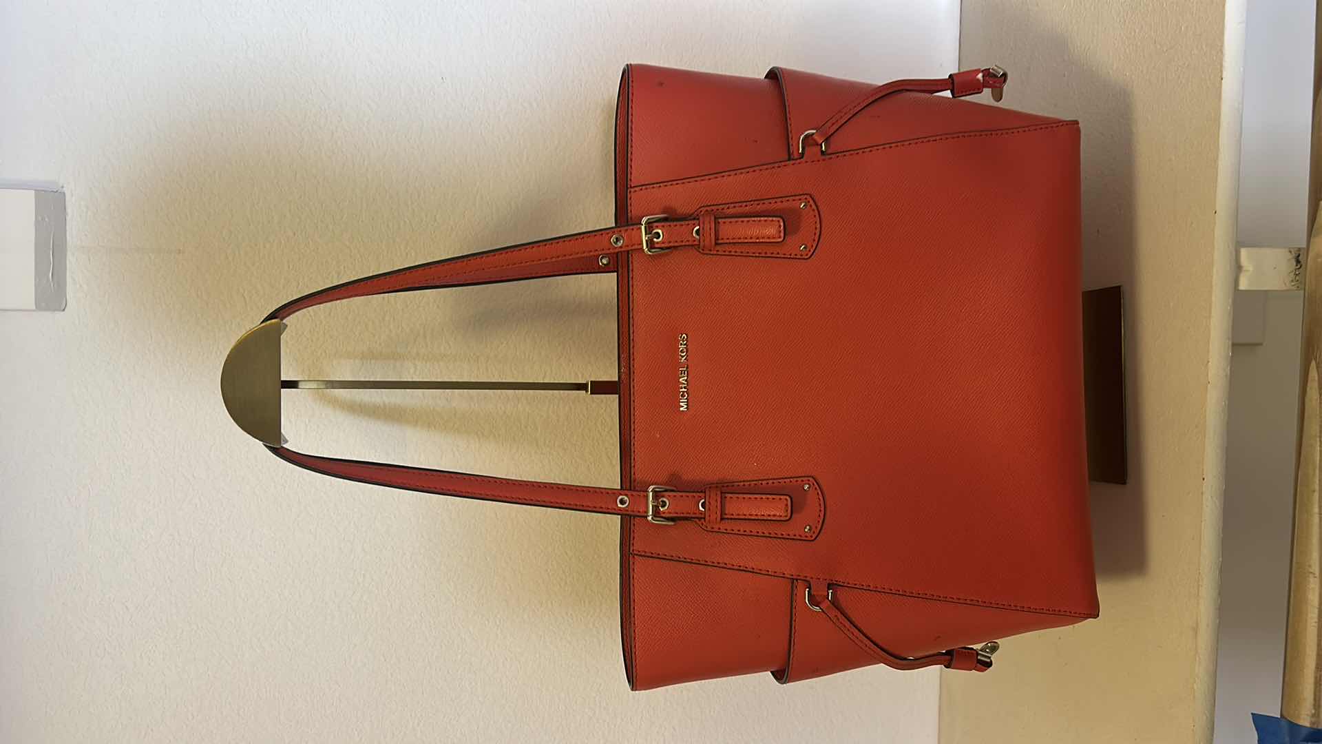 Photo 1 of MICHAEL KORS VOYAGER TOTE BAG IN RED
