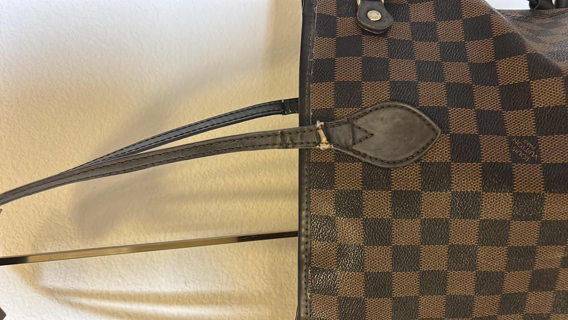 Photo 1 of FAUX LOUIS VUITTON TOTE WITH POUCH
