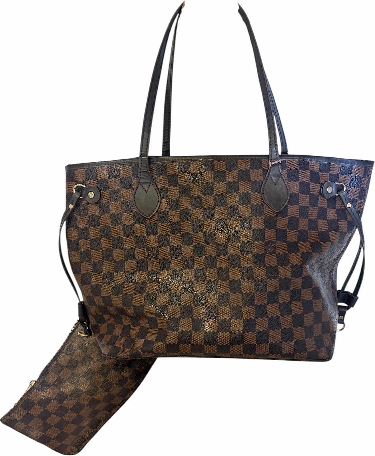 Photo 1 of FAUX LOUIS VUITTON TOTE WITH POUCH