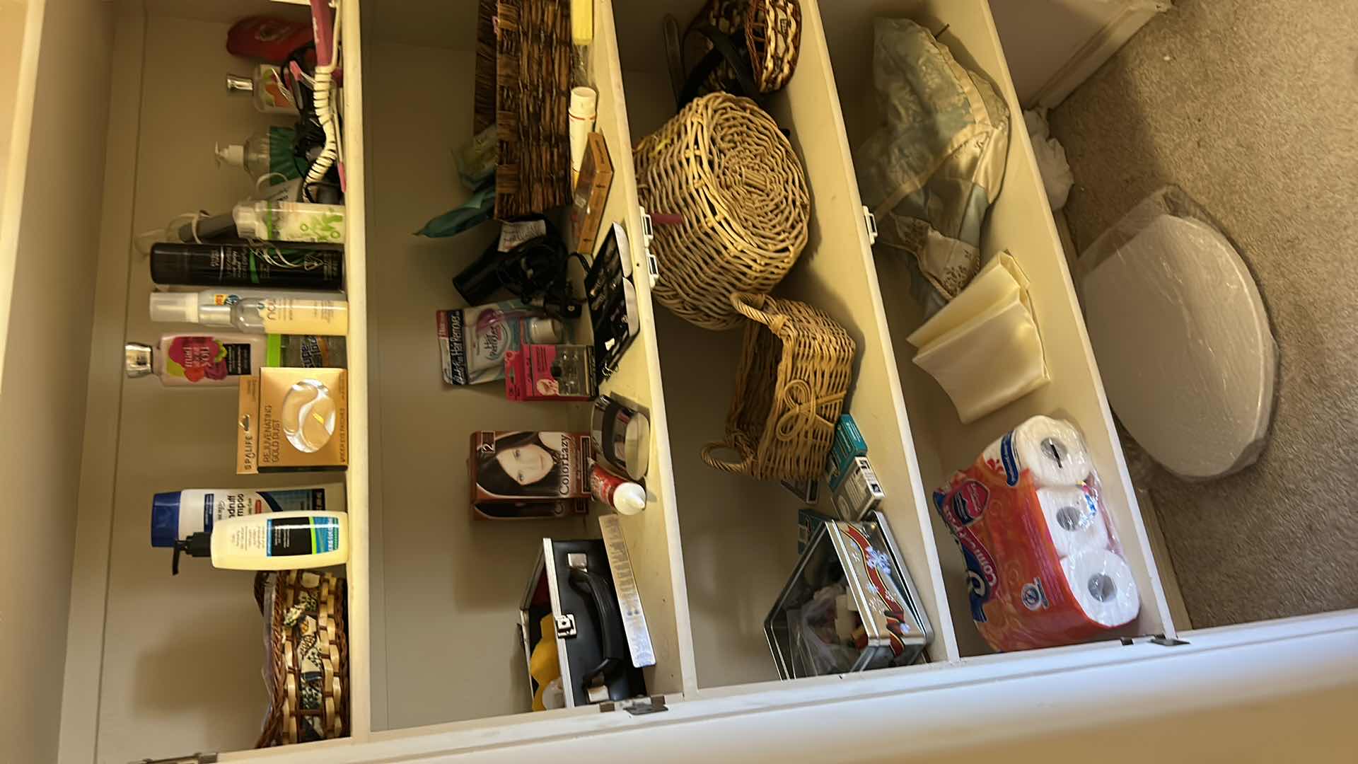 Photo 1 of CONTENTS OF CLOSET IN PRIMARY BEDROOM