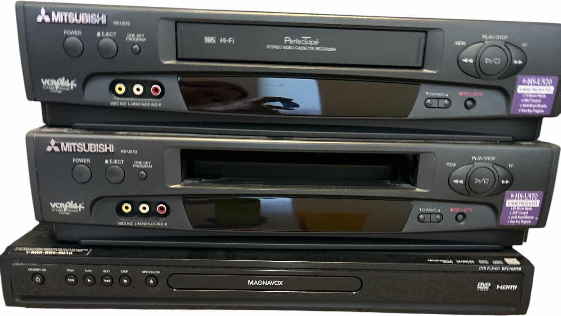 Photo 1 of 3 ELECTRONICS - MITSUBISHI & MAGNAVOX