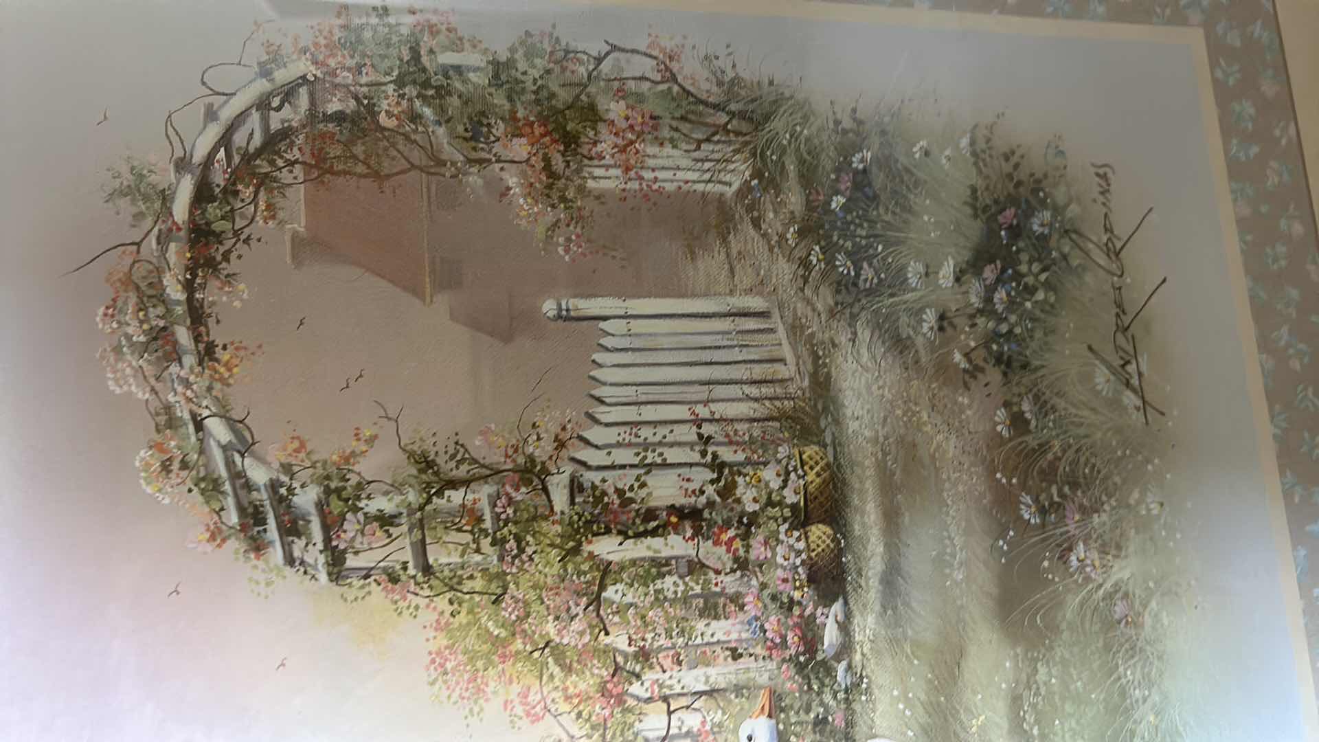 Photo 4 of FRAMED VINTAGE GEESE ARTWORK 28” x H22”