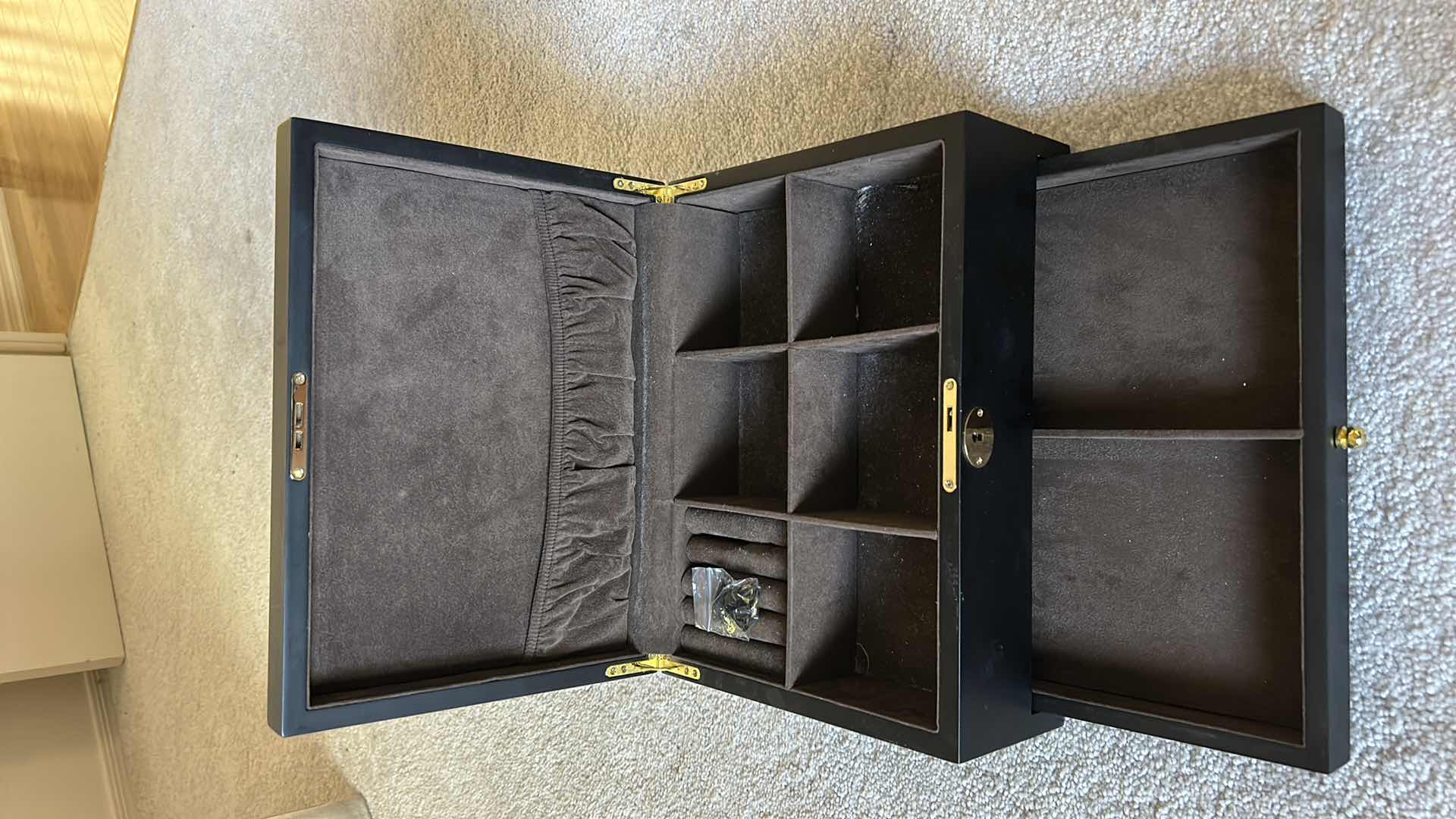 View 2 of JEWELRY BOX WITH KEY 12 1/2 x 9 1/2 x H5 1/2