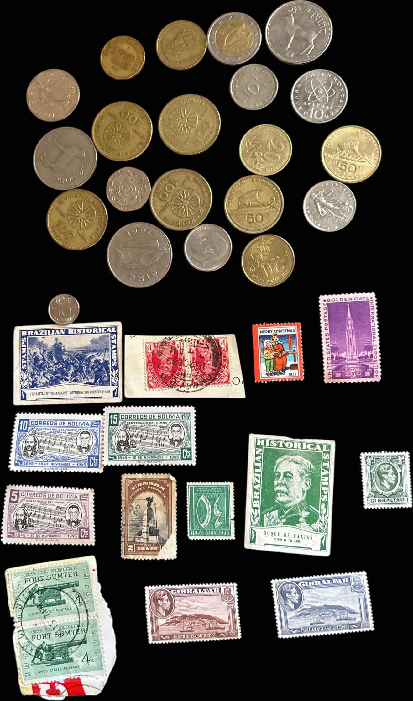 Photo 1 of COINS AND STAMPS
