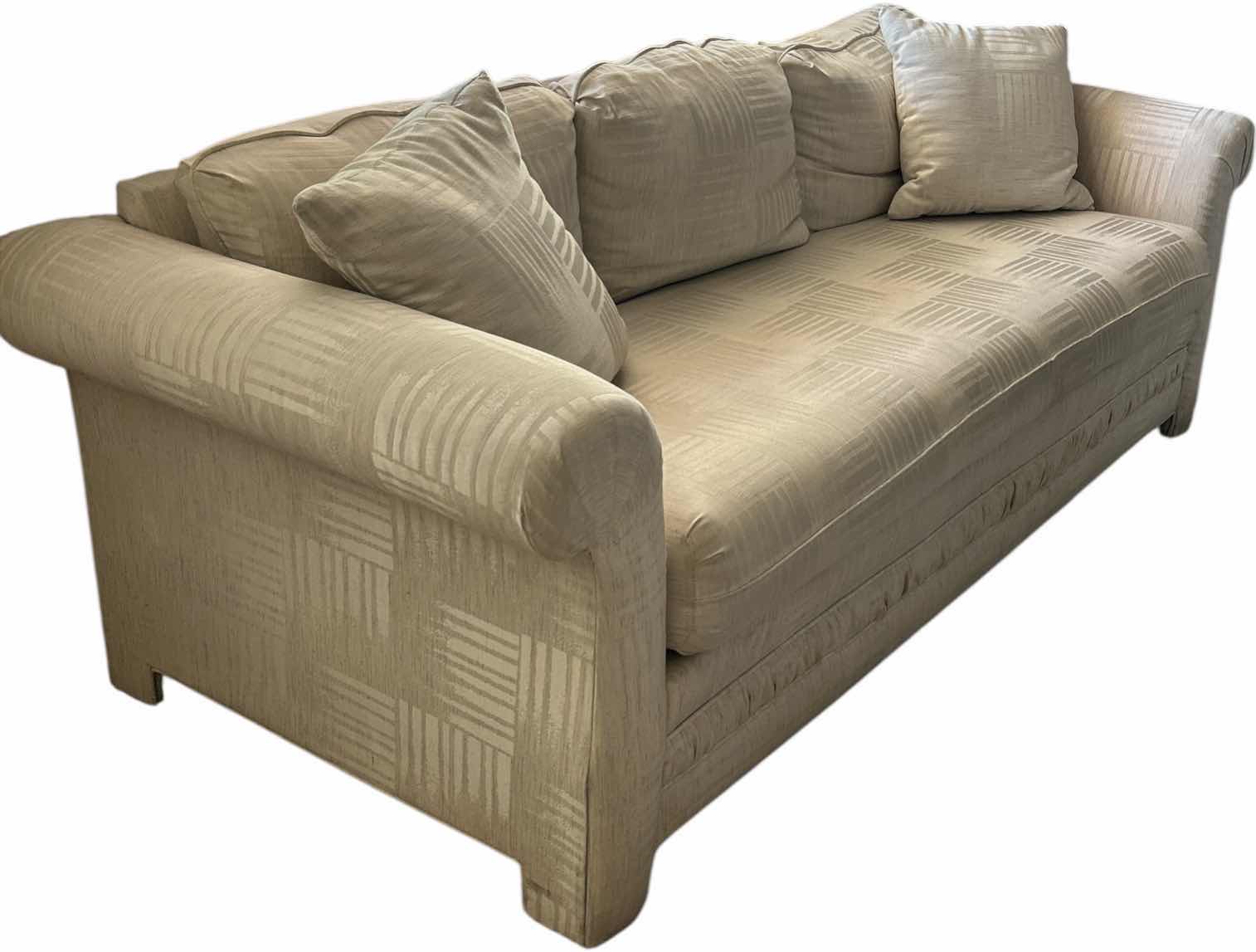 Photo 1 of CREAM COLORED SOFA 7.5’ SOFA