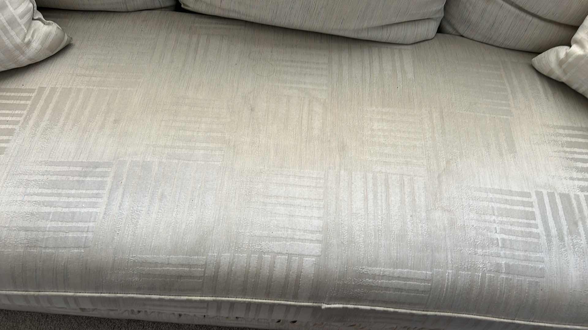 Photo 1 of CREAM COLORED SOFA 7.5’ SOFA
