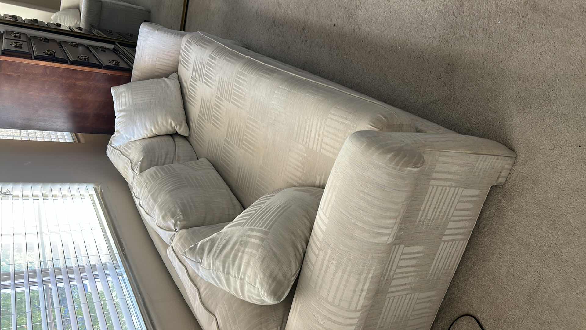 Photo 1 of CREAM COLORED SOFA 7.5’ SOFA