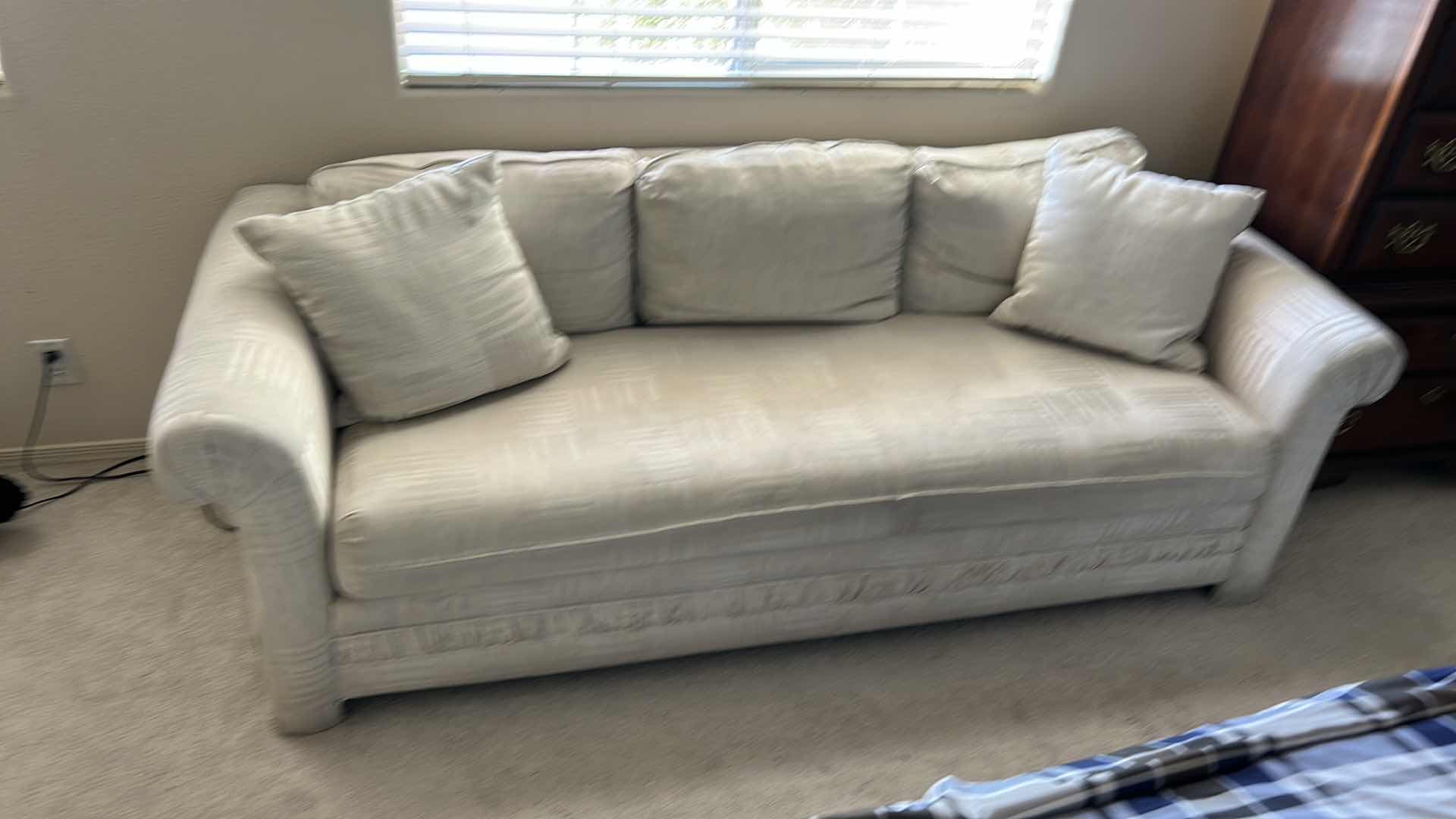 Photo 1 of CREAM COLORED SOFA 7.5’ SOFA