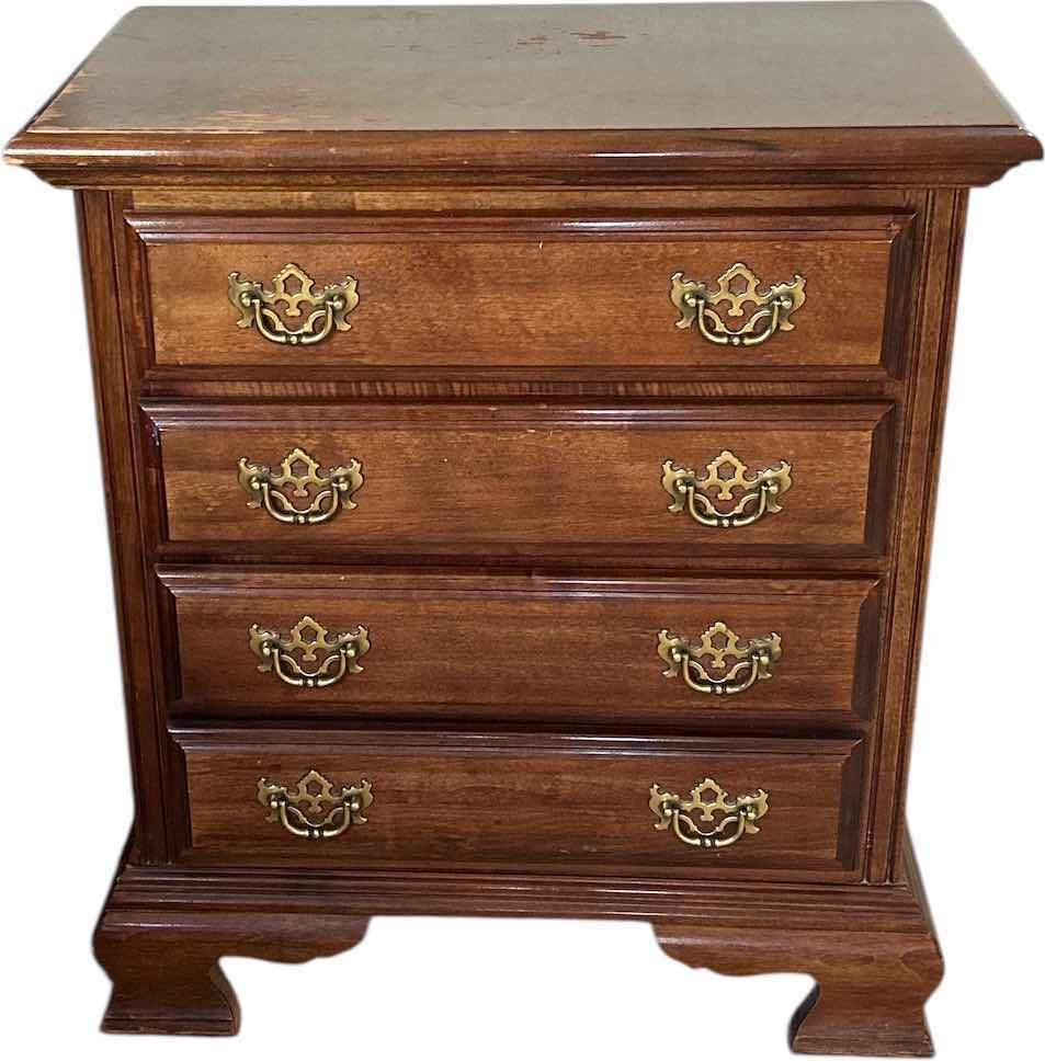 Photo 1 of AMERICAN DREW WOOD 4 DRAWER NIGHTSTAND 26“ x 15“ x H29 1/2“