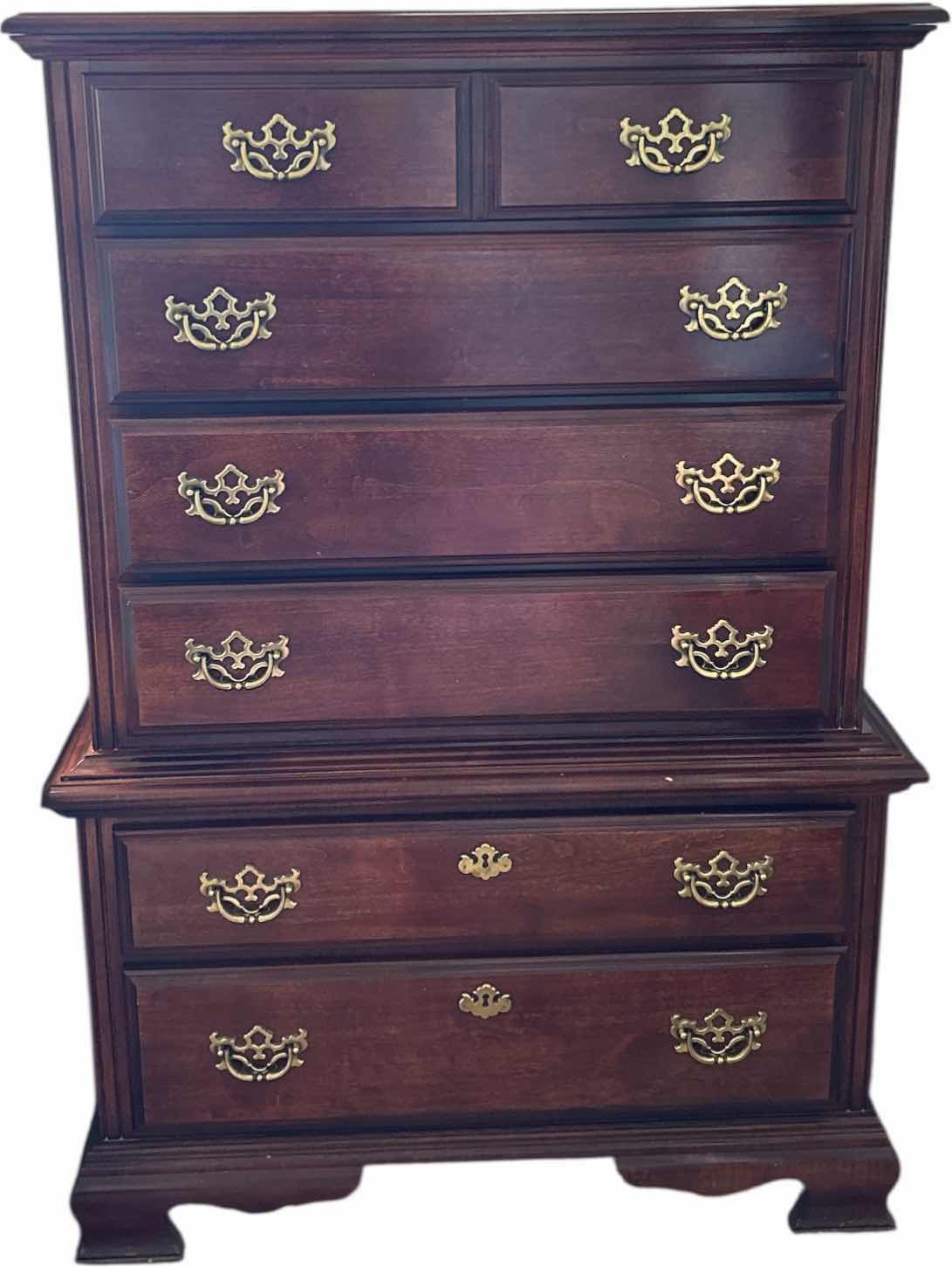 Photo 1 of AMERICAN DREW 6 DRAWER WOOD DRESSER 3‘ x 18“ x H55“