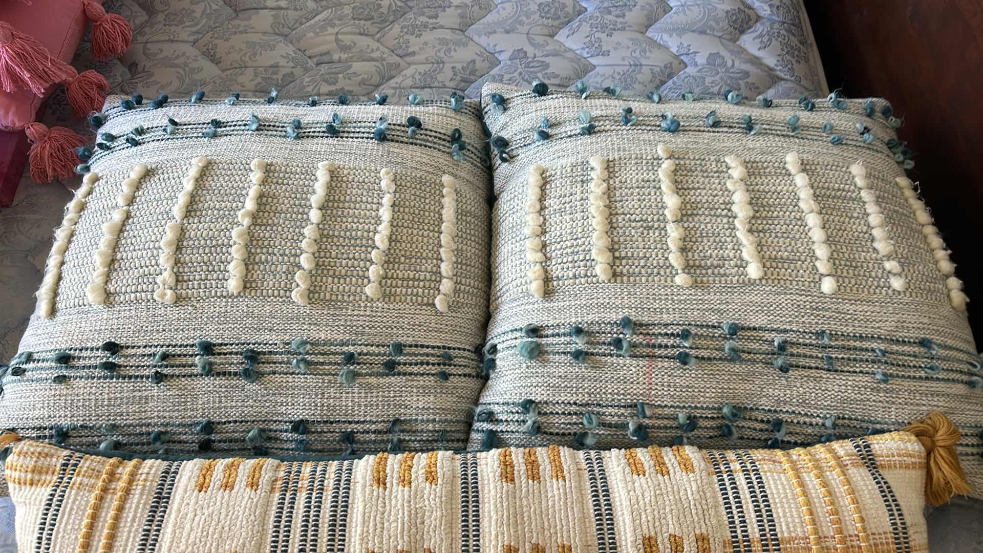 Photo 3 of 3 DECORATIVE TOSS PILLOWS (LONGEST 34” x 12”)