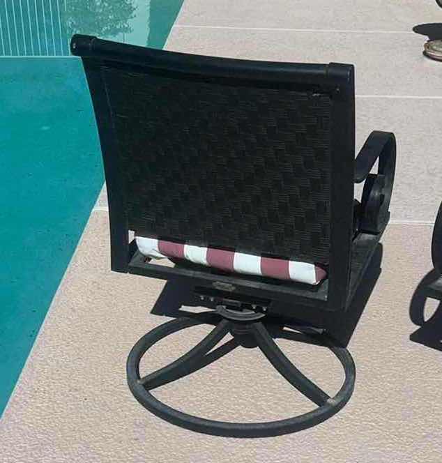Photo 1 of 2 OUTDOOR SWIVEL PATIO CHAIRS