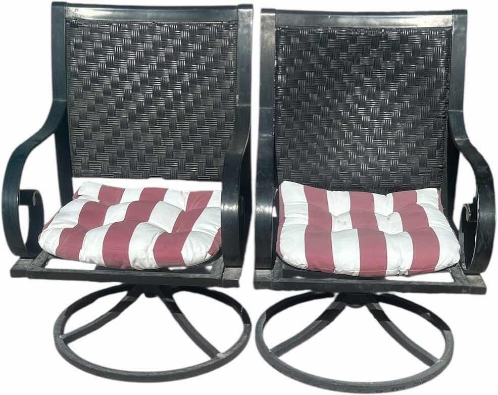 Photo 1 of 2 OUTDOOR SWIVEL PATIO CHAIRS
