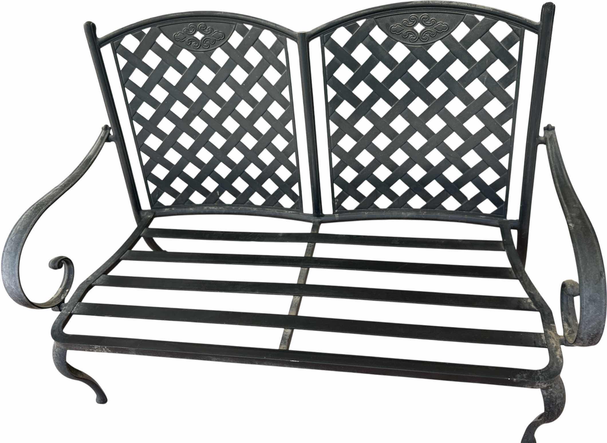 Photo 1 of LIGHTWEIGHT METAL PATIO LOVESEAT 53“ x 27“ x H34“