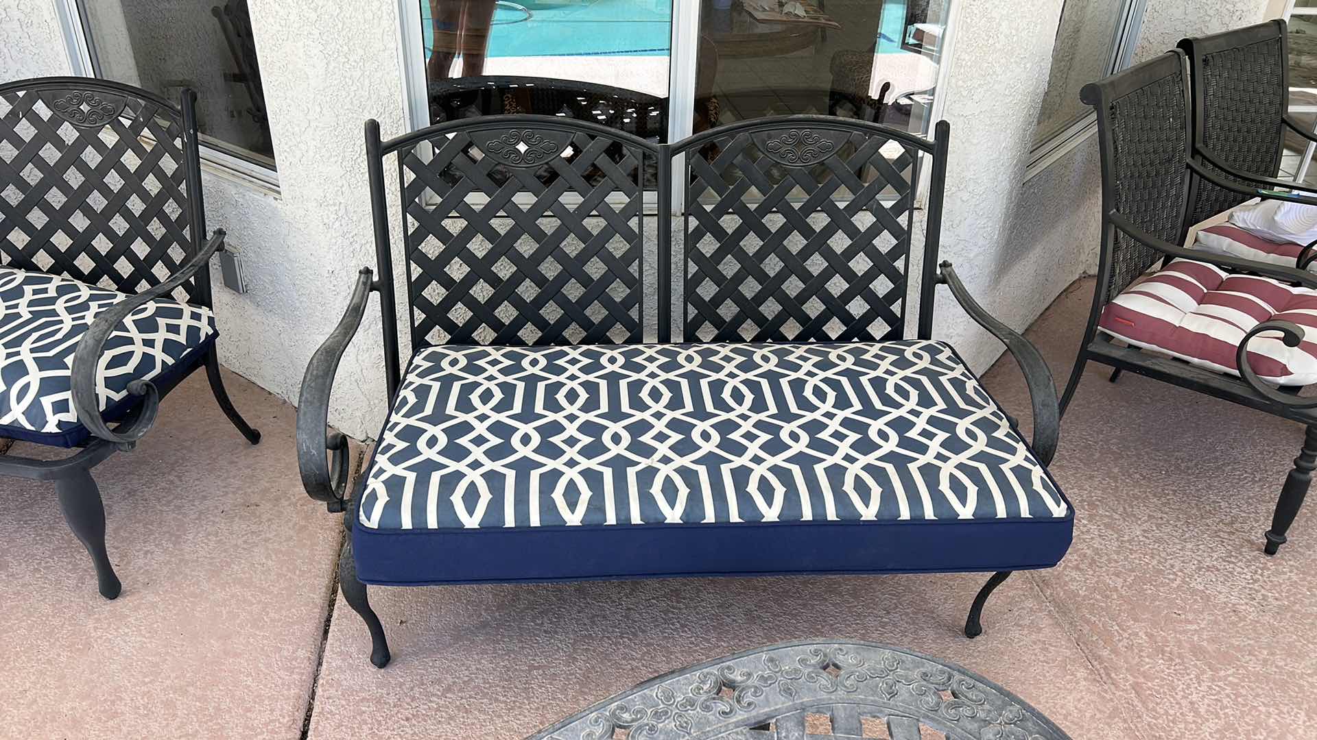 Photo 1 of LIGHTWEIGHT METAL PATIO LOVESEAT 53“ x 27“ x H34“