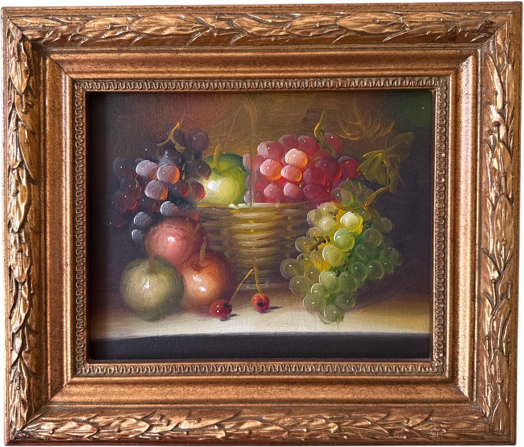 Photo 1 of 2- VINTAGE FLORAL VASE AND FRUIT BOWL RESIN WALL ART FRAME
L14” X H12” AND SMALLER