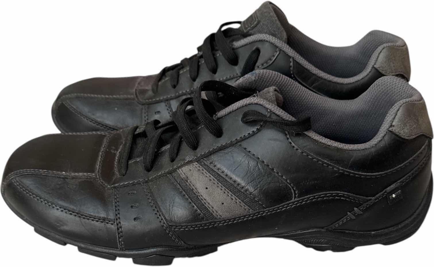 Photo 1 of 3- PAIRS OF MENS DRESS SHOES SIZE 13 LEATHER AND SUADE BLACK BROWN AND GREY